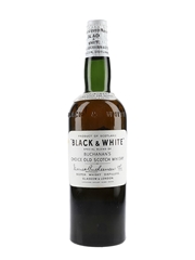 Buchanan's Black & White Spring Cap Bottled 1950s 75cl