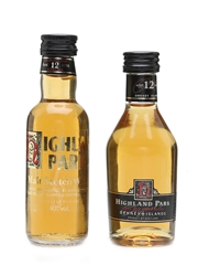 Highland Park 12 Year Old Miniatures  2 x 5cl / 40%