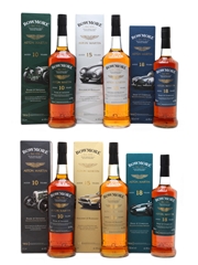 Bowmore 10, 15 & 18 Year Old Aston Martin 6 x 70cl-100cl