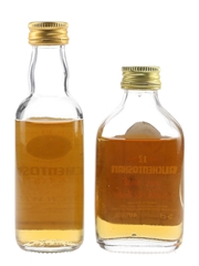 Auchentoshan 10 & 12 Year Old Bottled 1970s-1980s 2 x 5cl / 40%