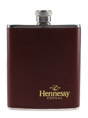 Hennessy Cognac Hip Flask Stainless Steel 13.5cm x 10cm