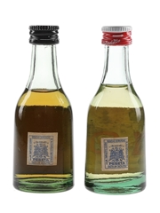 Etiqueta Negra & Bobadilla 103 Bottled 1970s-1980s 2 x 5cl
