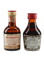 Drambuie & Irish Mist Bottled 1970s-1980s 2 x 4.5cl-5cl