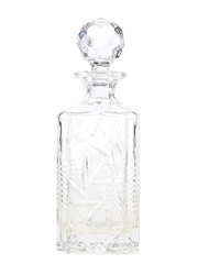 Crystal Decanter With Stopper  19cm Tall