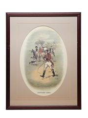 Johnnie Walker Sporting Print - Hunting 1820 Early 20th Century - Tom Browne 48cm x 37cm