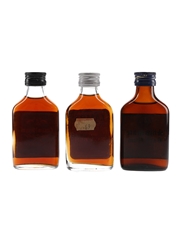 Captain Morgan Black Label, Lamb's & 'Shipmate' Dark Rum Bottled 1970s-1980s 3 x 5cl / 40%