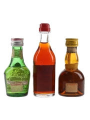 Benedictine, Campari & Grand Marnier Bottled 1970s-1980s 3 x 3cl-5cl