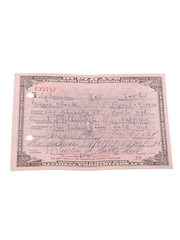 Prohibition Medicinal Liquor Prescription, Dated 1932