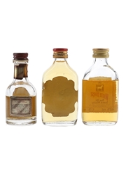 Chivas Regal 12 Year Old, Grant's Stanfast & White Horse Bottled 1970s-1980s 3 x 4.68cl-5cl