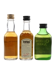Hundred Pipers, Pig's Nose & Queen Anne Bottled 1970s-1980s 3 x 5cl / 40%