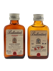 Ballantine's Finest Bottled 1980s 2 x 5cl / 40%
