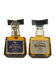 Suntory Royal 12 & 15 Year Old Bottled 1990s 2 x 5cl / 43%