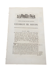 Act To Continue, Until The 5th Day Of July 1815 The....Duties Payable In Scotland Upon Distillers Wash, Spirits etc., 1815 In the 55th Year of King George III 