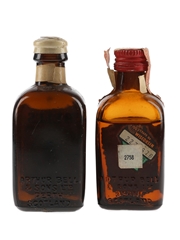 Bell's 8 Year Old & Royal Vat De Luxe Bottled 1960s-1970s 2 x 4.7cl-5cl