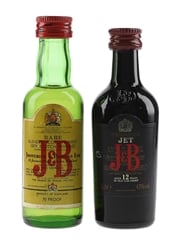 J&B Rare & Jet 12 Year Old Bottled 1970s-1990s 2 x 5cl