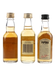 Hundred Pipers & Pig's Nose Bottled 1970s & 1980s 3 x 5cl / 40%