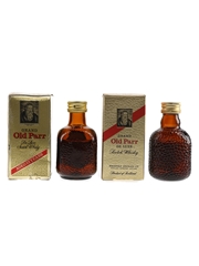 Grand Old Parr 12 Year Old & De Luxe Bottled 1970s-1980s 2 x 5cl / 43%