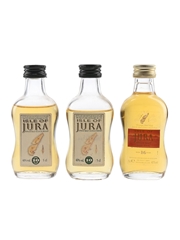 Isle Of Jura 10 & 16 Year Old Bottled 1990s-2000s 3 x 5cl / 40%