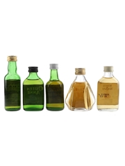 Falls Of Dochart, Queen Anne, Sheep Dip, Something Special & Whyte & Mackay Bottled 1970s-1980s 4 x 5cl-5.6cl / 40%