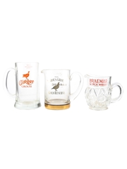Famous Grouse Gold Reserve & Braemar Water Jugs & Glass