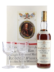 Macallan 1974 18 Year Old & Jacobite Glasses