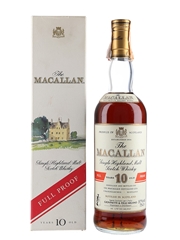 Macallan 10 Year Old Full Proof Bottled 1980s - Giovinetti 75cl / 57%