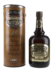 Bowmore 12 Year Old Bottled 1980s - Duty Free 100cl / 43%