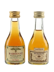 Bardinet Napoleon & Monroy Napoleon Bottled 1970s 2 x 3cl / 40%