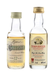 Cragganmore 12 Year Old & Tamnavulin Bottled 1990s 2 x 5cl / 40%