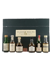 Classic Malts Of Scotland Miniatures Set Talisker, Oban, Glenkinchie, Dalwhinnie, Lagavulin (White Horse Distillers) & Cragganmore 6 x 5cl