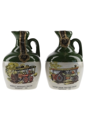 Rutherford's Ceramic Decanters Bottled 1980s 2 x 5cl / 40%