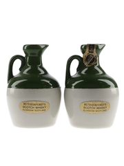 Rutherford's Ceramic Decanters Bottled 1980s 2 x 5cl / 40%