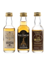 Poit Dhubh, Te Bheag & Grampian Television 8 Year Old  Malt Whisky  3 x 5cl / 40%