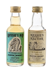 Nessie's Nectar 10 Year Old & Nessie's Nip Bottled 1980s-1990s 2 x 5cl / 40%