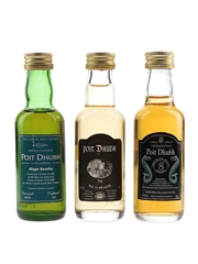 Poit Dhubh 8 Year Old & 12 Year Old Bottled 1980s-1990s 3 x 5cl