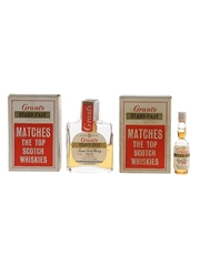 Grant's Stand Fast Matches Novelties Bottled 1970s 2 x 1cl / 40%