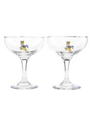 Babycham Champagne Coupe Glasses