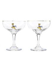 Babycham Champagne Coupe Glasses  