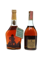 Branca & Beccaro Italian Brandy Bottled 1960 - 1970s 2 x 75cl / 42%