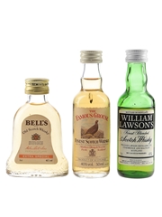 Bell's, Famous Grouse & William Lawson's Bottled 1980s 3 x 5cl