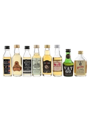 Assorted Blended Scotch Whisky Black Prince, Grand Macnish, House Of Peers, Melrose Abbey, Royal Deeside, Poit Dhubh, Vat 69 & White Horse 8 x 5cl / 40%