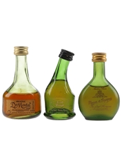 De Montal, Saint Vivant & Marquis De Puysegur Bottled 1980s 3 x 3cl-5cl / 40%