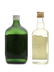 Booth's & Gordon's Gin Bottled 1970s 2 x 37.5cl / 40%