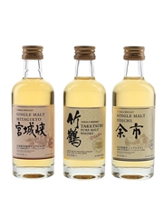 Nikka Yoichi, Miyagikyo & Taketsuru  3 x 5cl