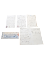 Osborne, O'Donnell & Co. Correspondence, Purchase Receipts & Cheque, Dated 1888 - 1905
