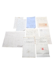 Miscellaneous Champagne and Spirits Correspondence, Purchase Receipts & Invoices, Dated 1859 - 1906 William Pulling & Co. Dated 1859-1906