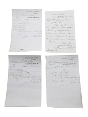 Jameson, Dublin Correspondence, Purchase Receipts & Invoices (13). William Pulling & Co. Dated 1847-1887