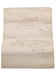 James Murphy & Co. Correspondence, Purchase Receipts & Invoices (9). William Pulling & Co. Dated 1861-1872
