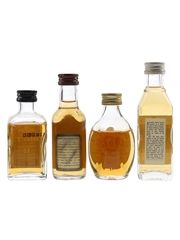 Big T 12 Year Old, Dimple 12 Year Old, Chivas Regal 12 Year Old & Stewarts Cream Of the Barley Bottled 1980s-1990s 4 x 5cl
