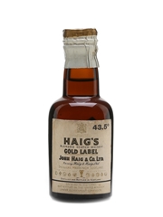 Haig Gold Label Spring Cap Miniature Bottled 1980s 5cl / 43.5%